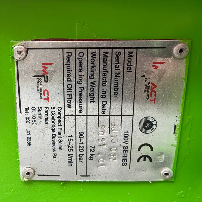 1T Attachment Breaker Impact IB100V 2021
